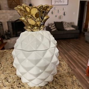 Ceramic Pineapple Cookie Jar